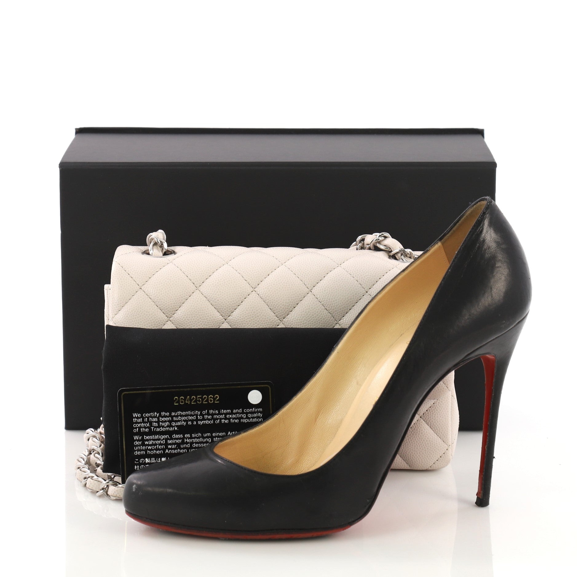 Classic Single Flap Bag Quilted Caviar Mini