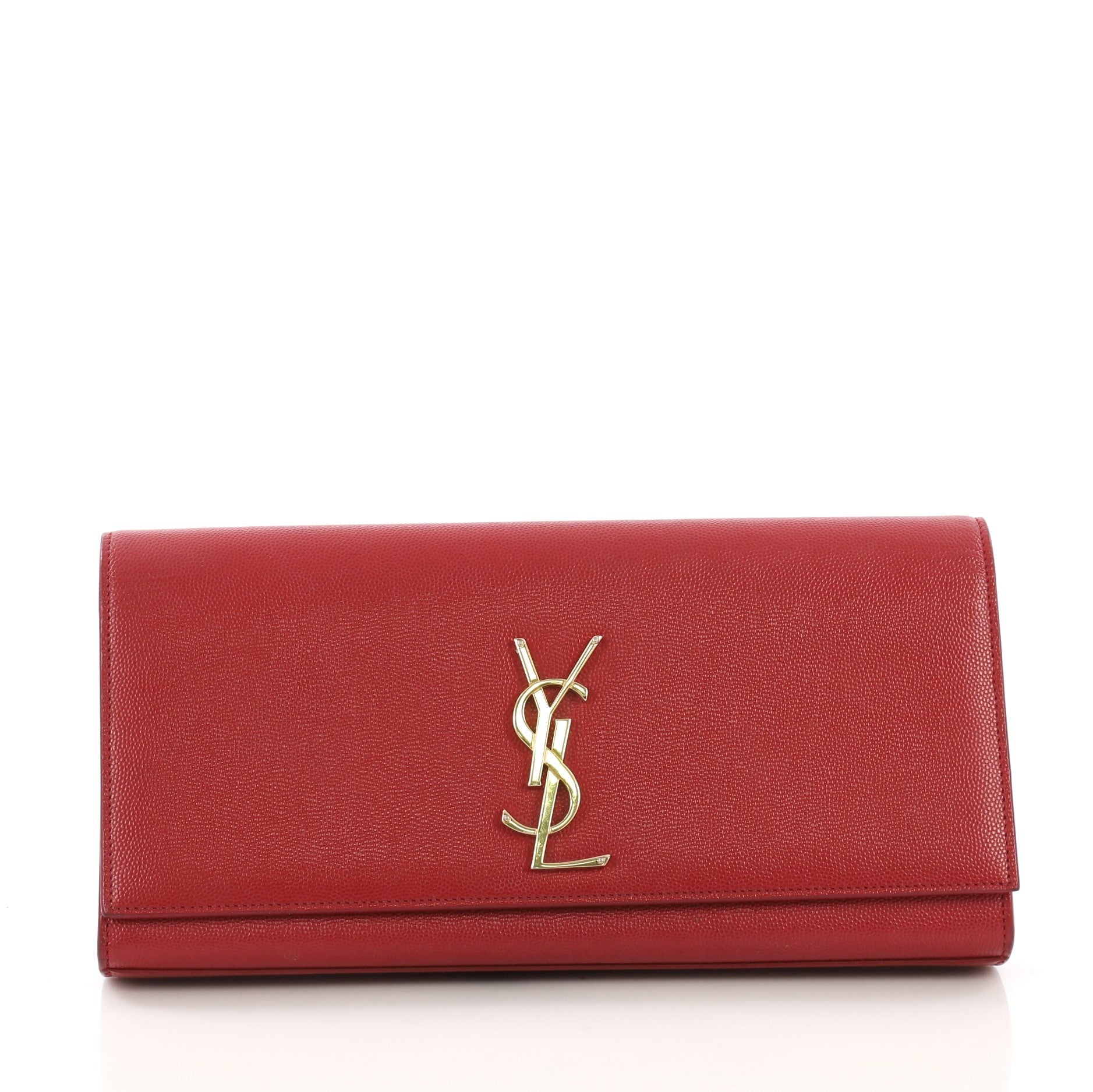 Classic Monogram Clutch Leather Long