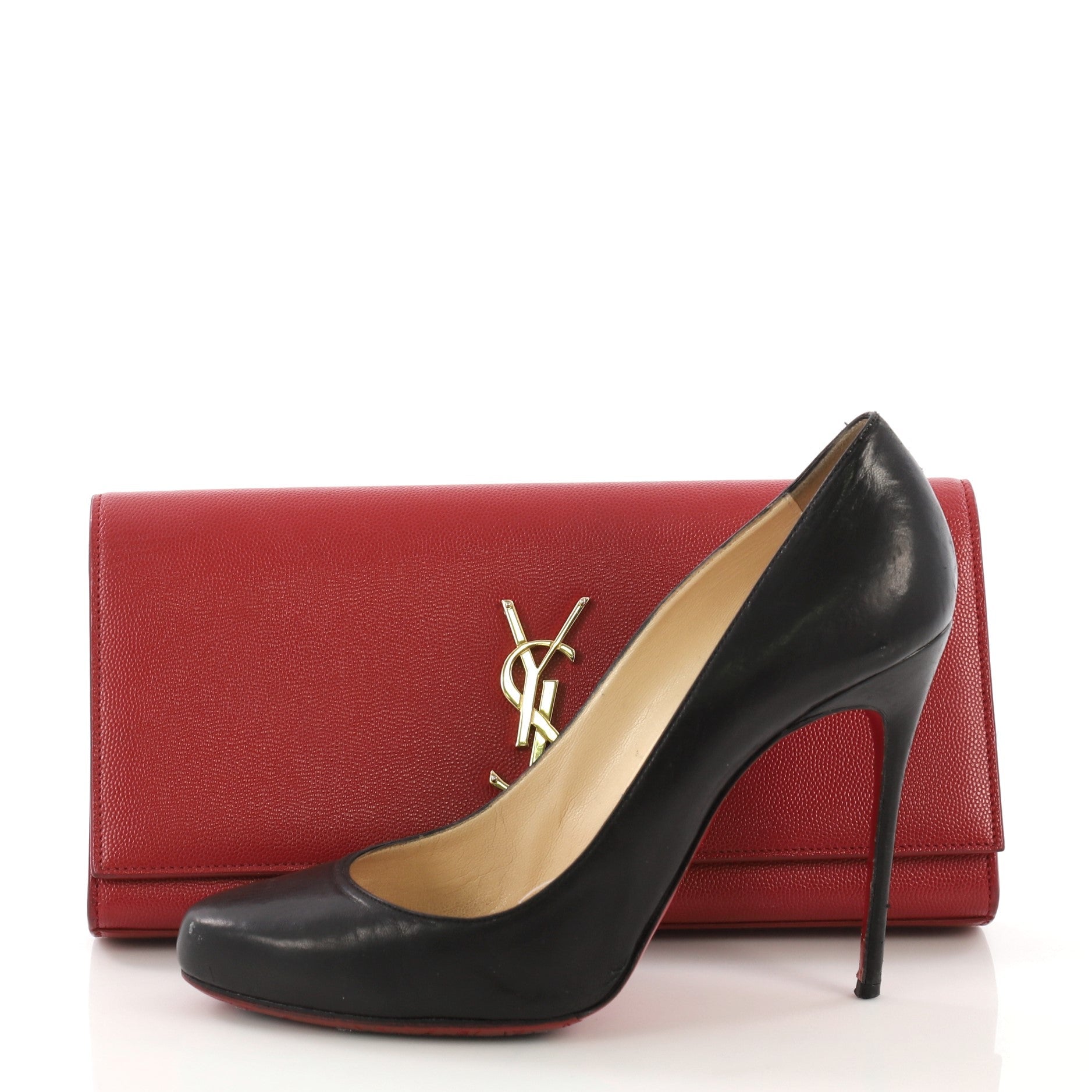 Classic Monogram Clutch Leather Long