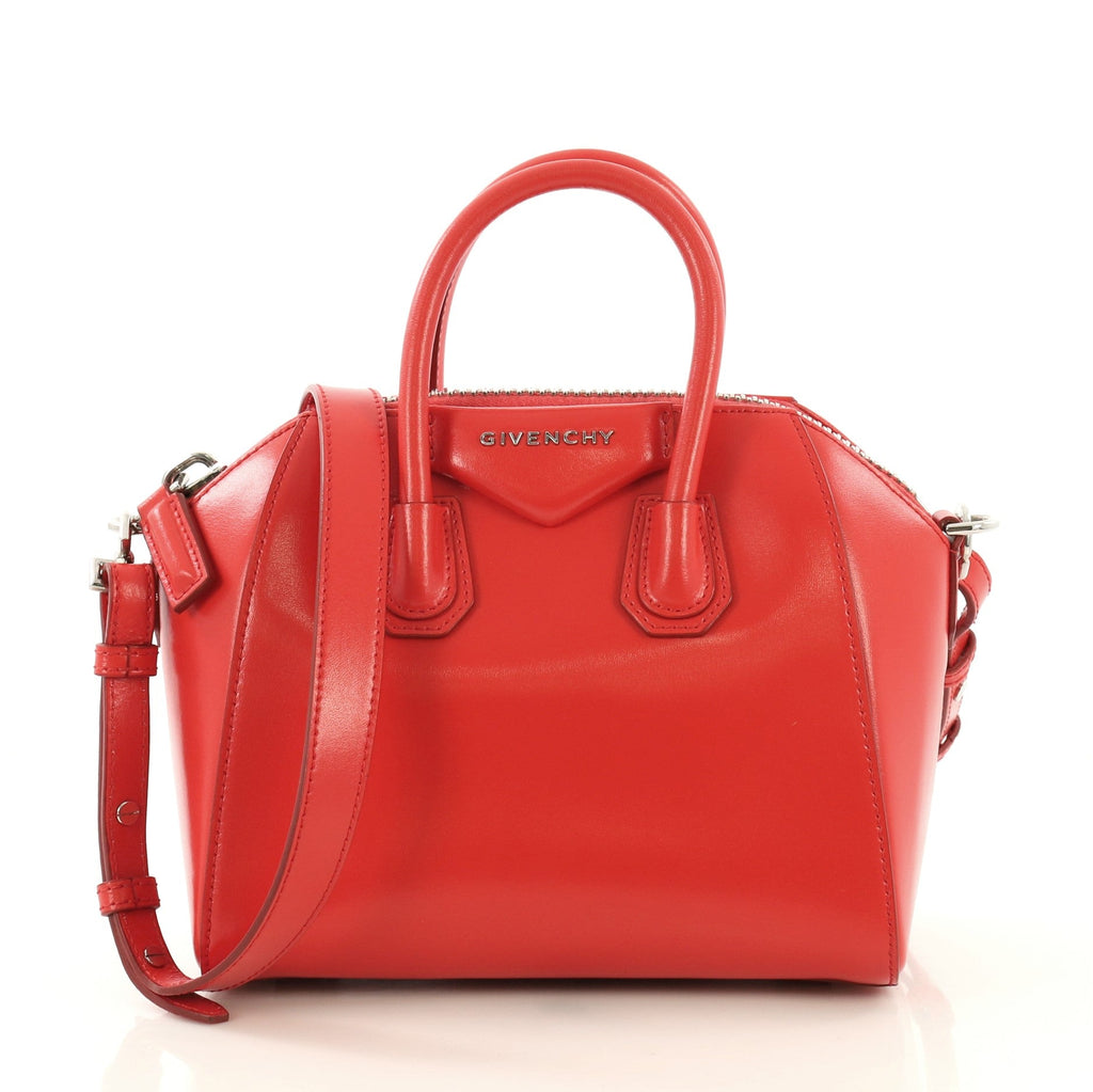 Antigona Bag Glazed Leather Mini