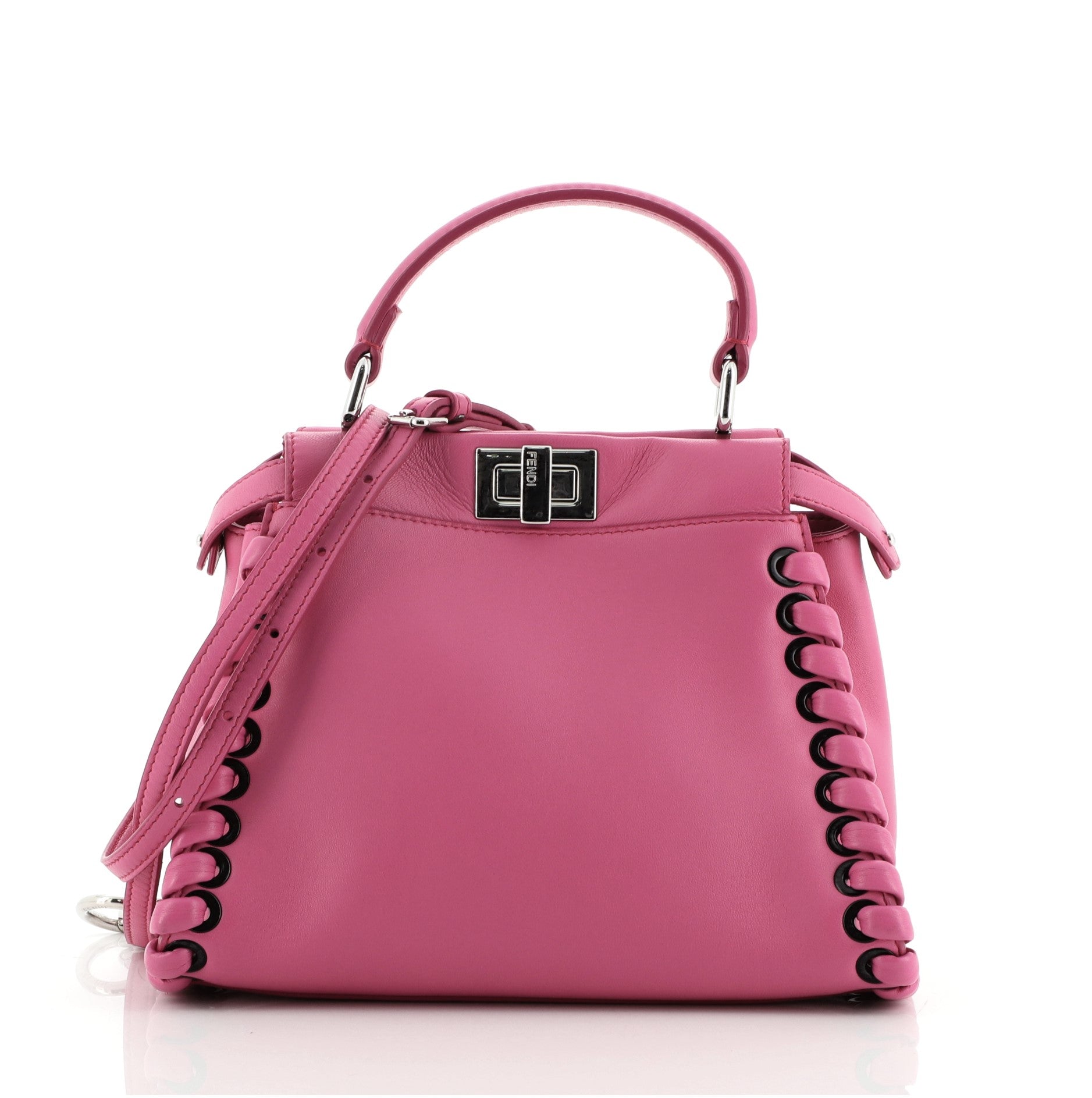 Peekaboo Bag Whipstitch Leather Mini