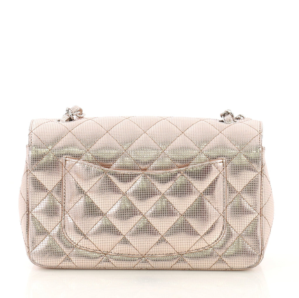Classic Single Flap Bag Pixel Effect Quilted Calfskin Mini