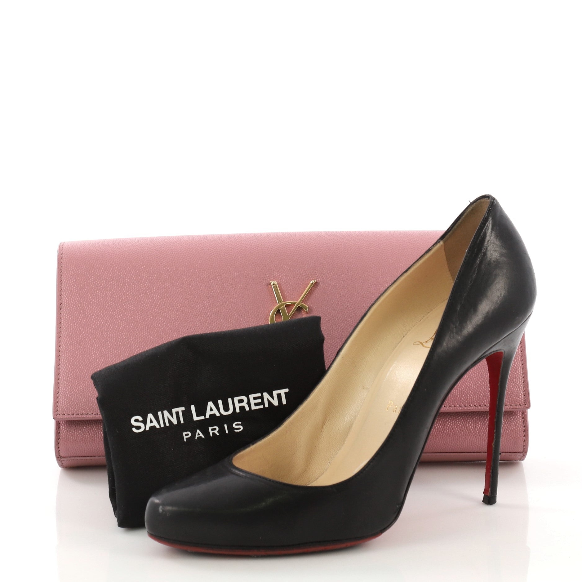 Classic Monogram Clutch Leather Long