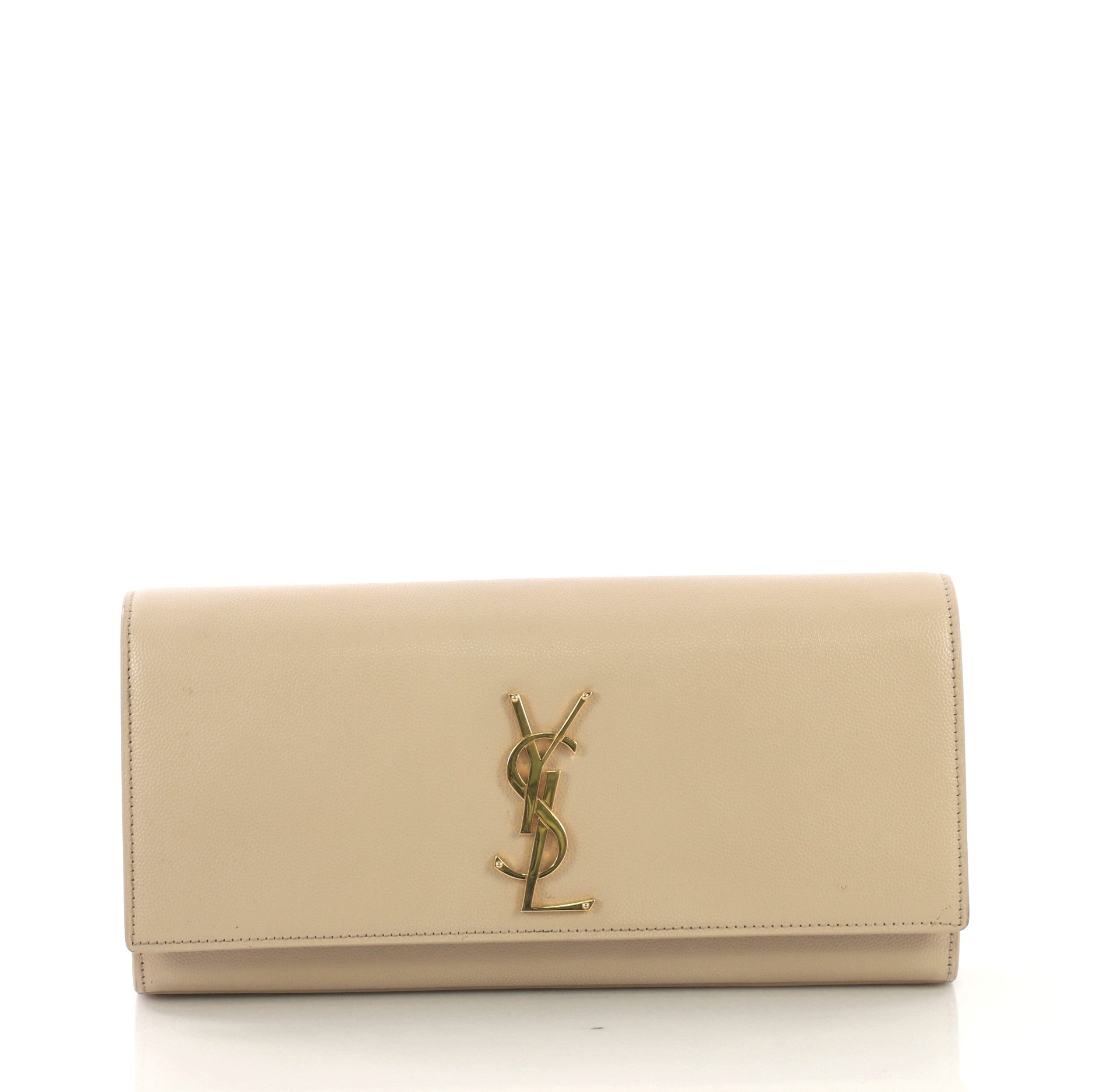 Classic Monogram Clutch Leather Long