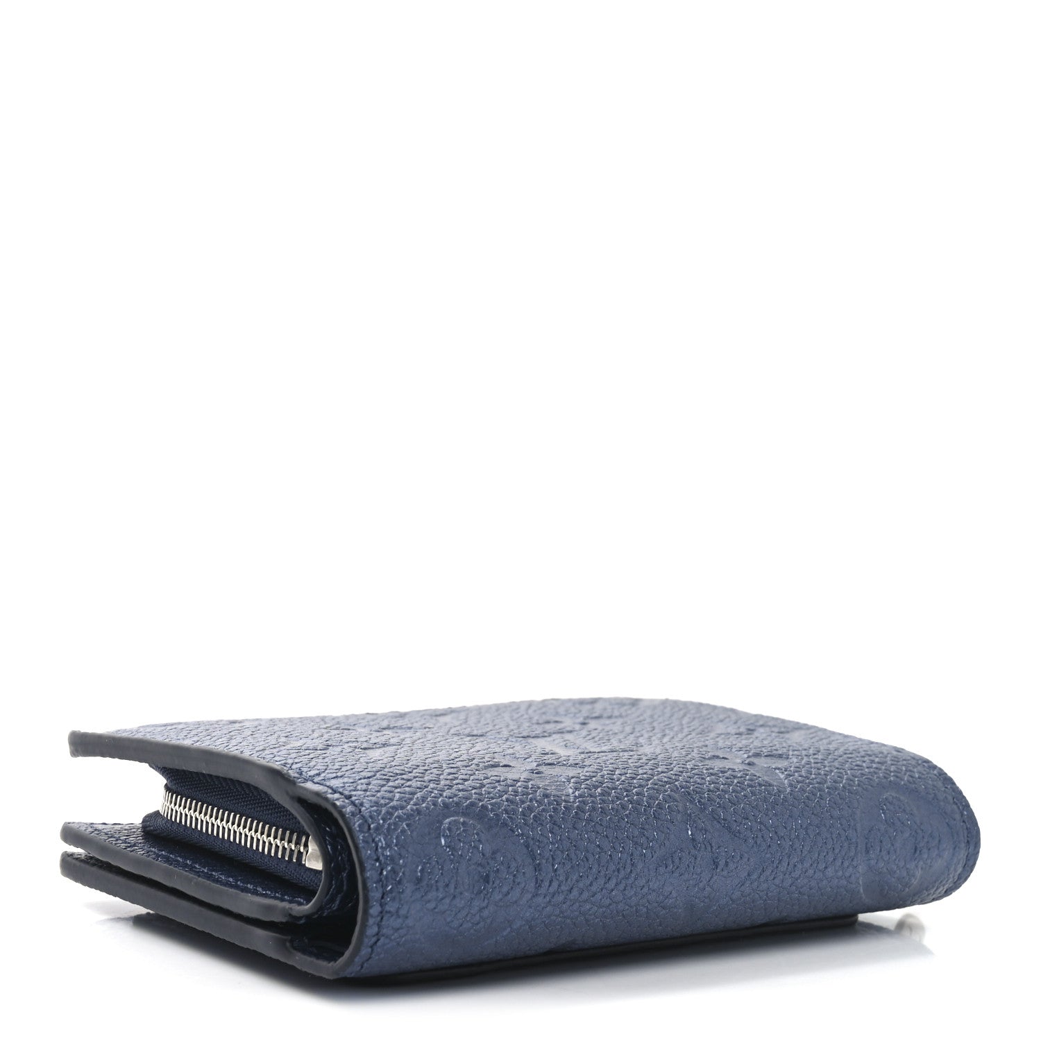 Metallic Empreinte Clea Wallet Navy Nacre