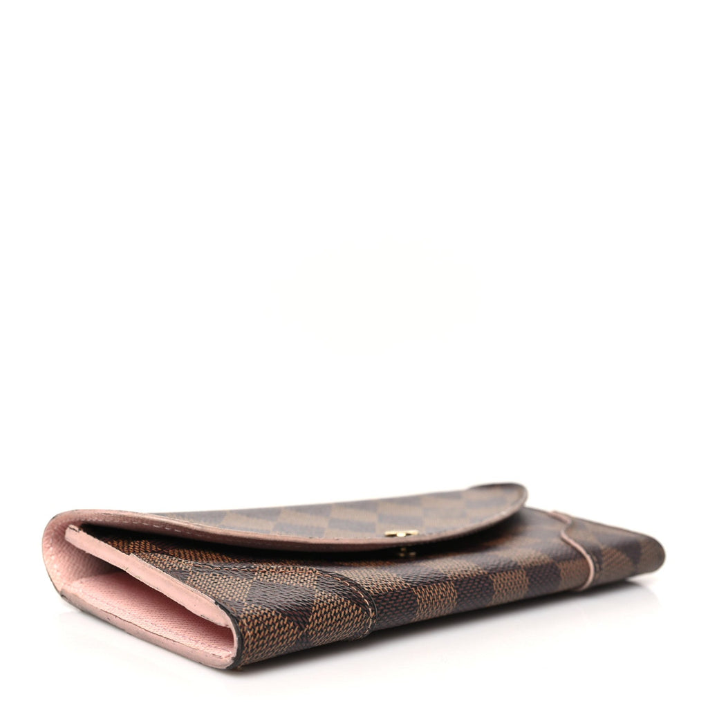 Damier Ebene Caissa Wallet Rose Ballerine