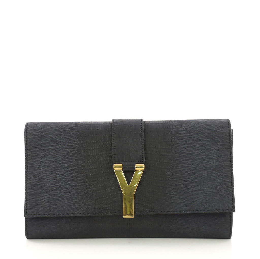 Chyc Clutch Lizard Embossed Leather