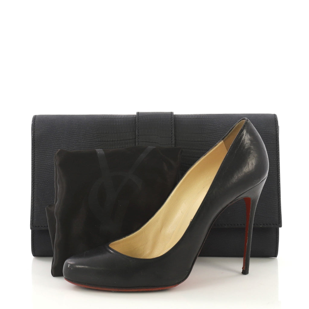 Chyc Clutch Lizard Embossed Leather