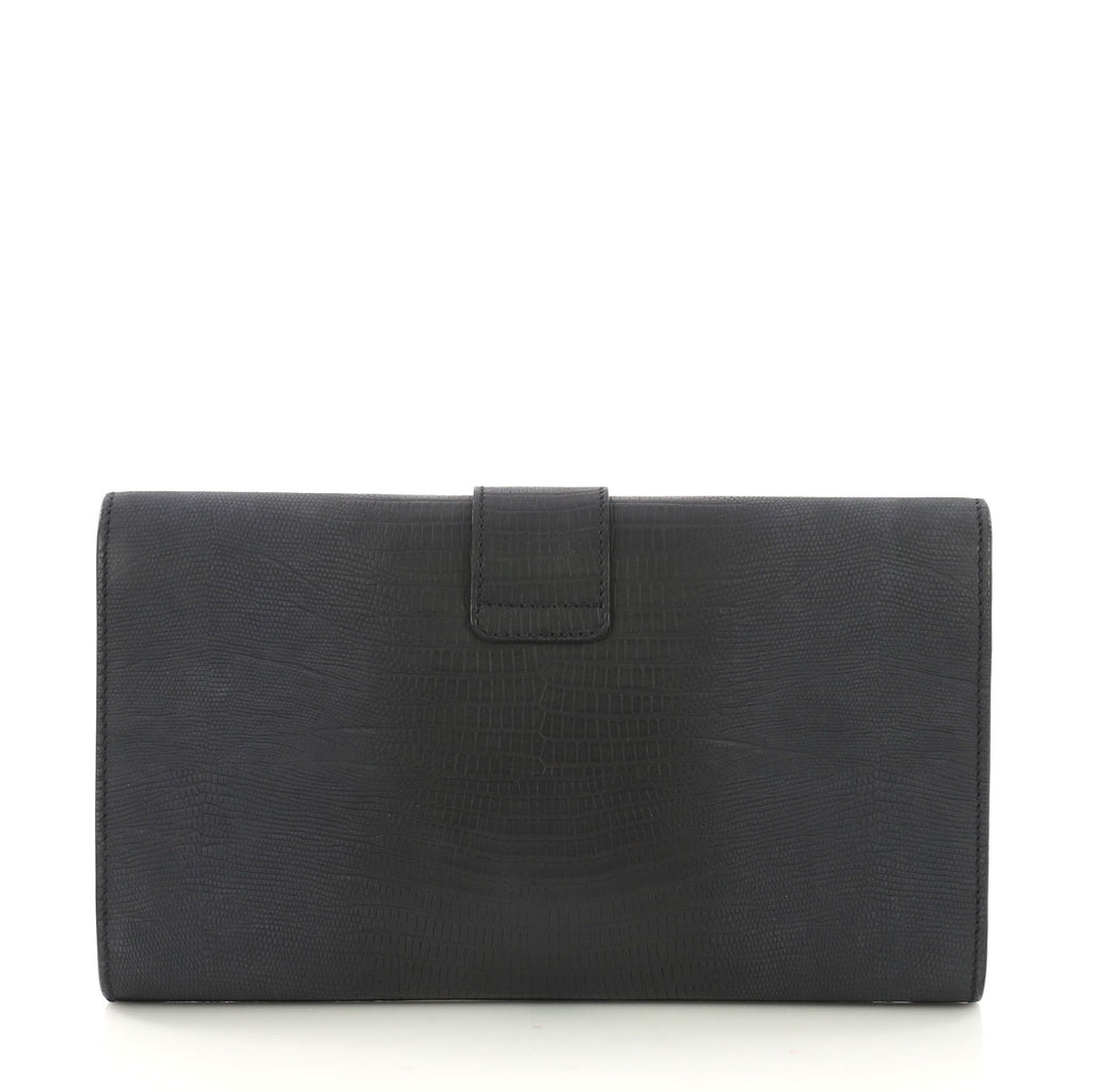 Chyc Clutch Lizard Embossed Leather