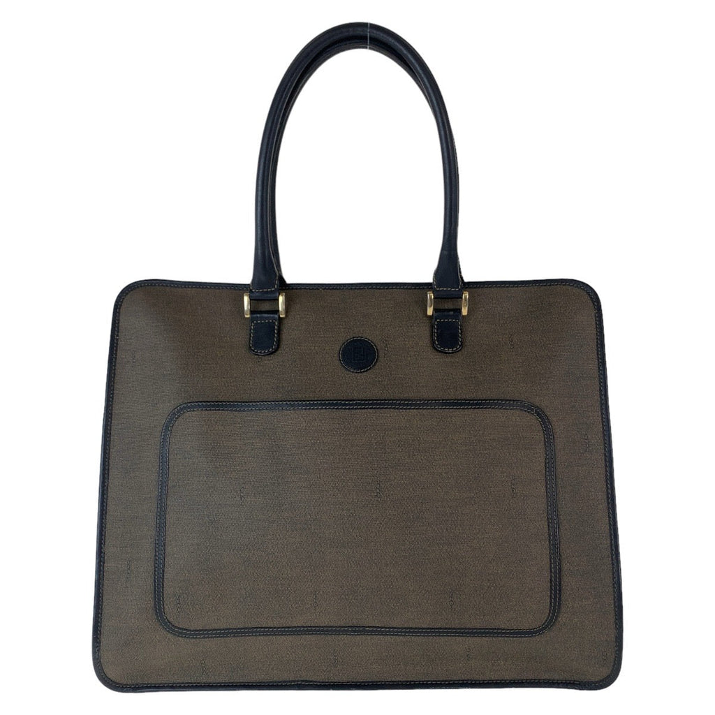 Fendi PVC/Leather Business Tote Bag