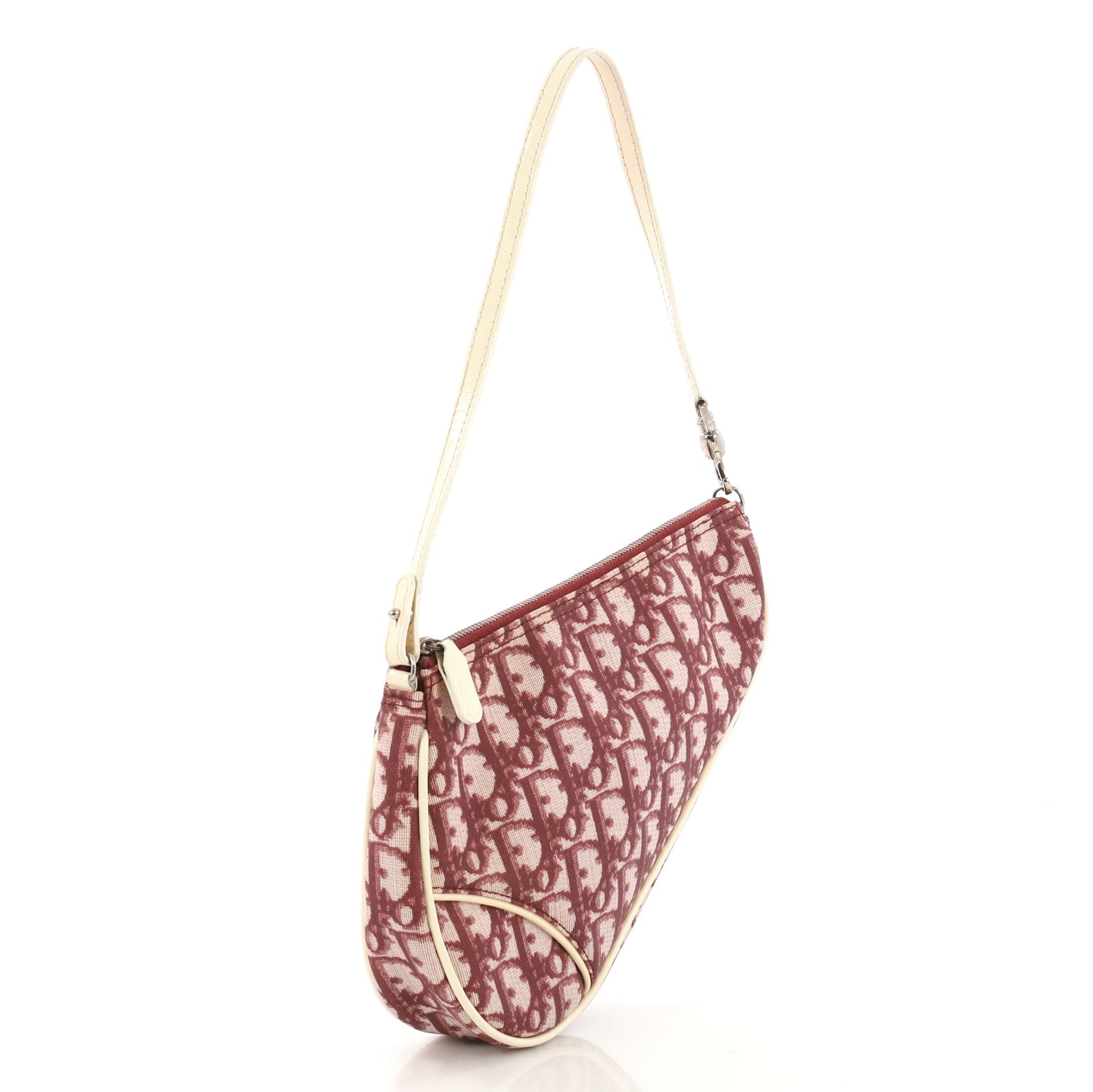 Vintage Saddle Bag Diorissimo Canvas Mini