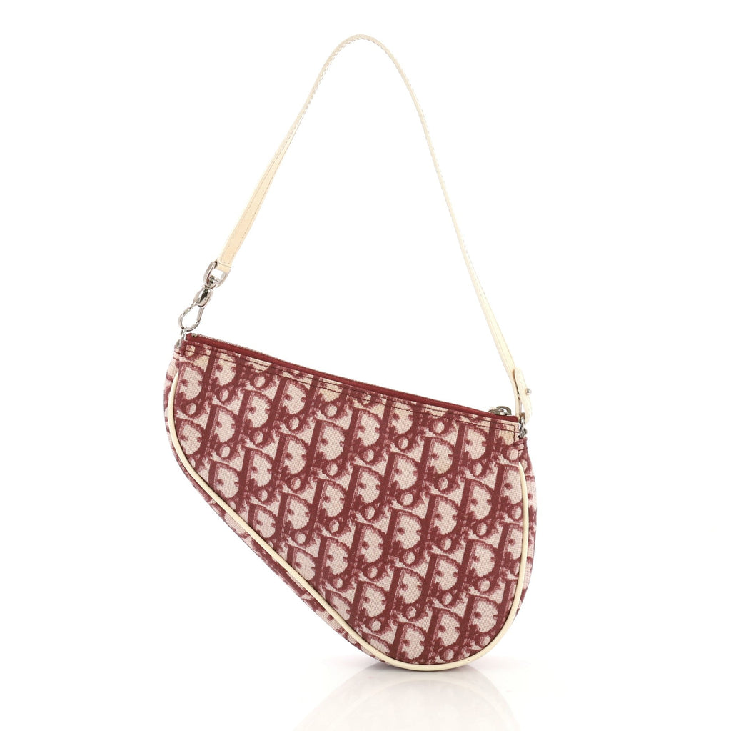 Vintage Saddle Bag Diorissimo Canvas Mini