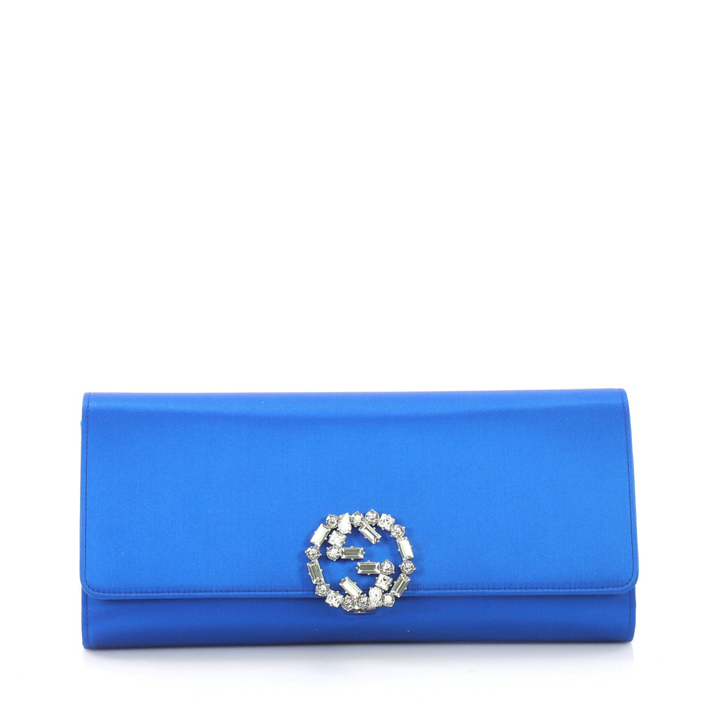 GG Broadway Clutch Satin with Crystals