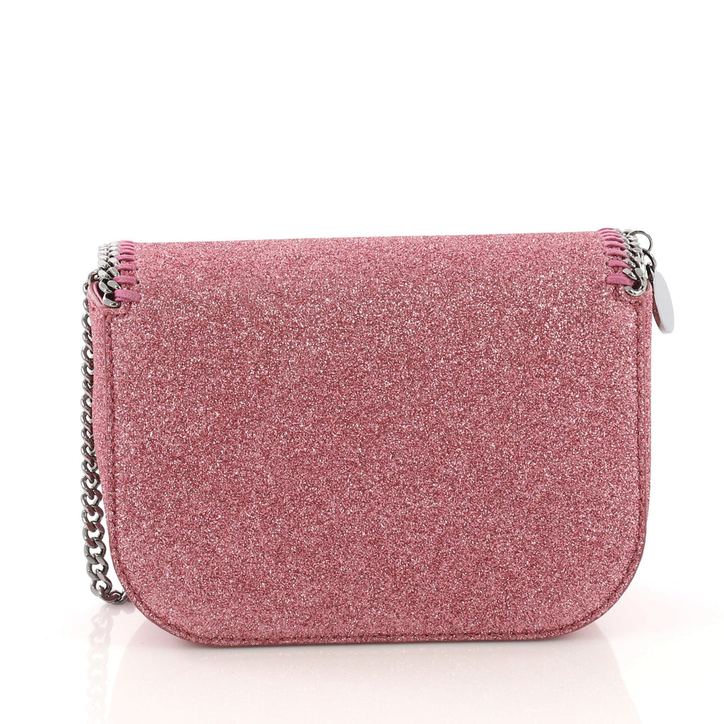 Falabella Box Shoulder Bag Glitter Faux Leather Mini