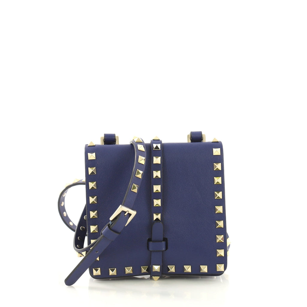 Rockstud Belted Crossbody Bag Leather Mini