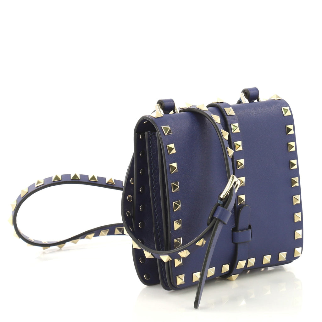 Rockstud Belted Crossbody Bag Leather Mini