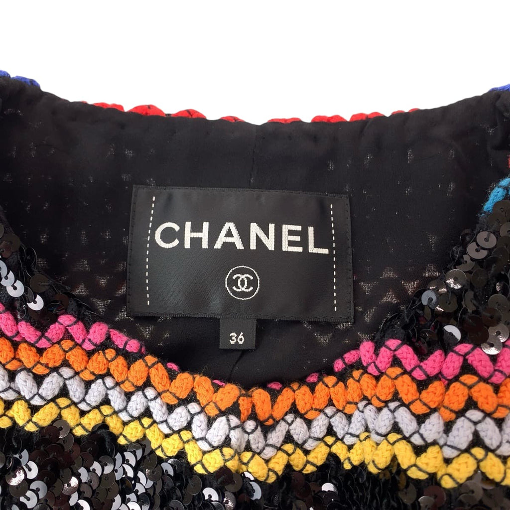 Chanel Collection Line Cotton Jacket