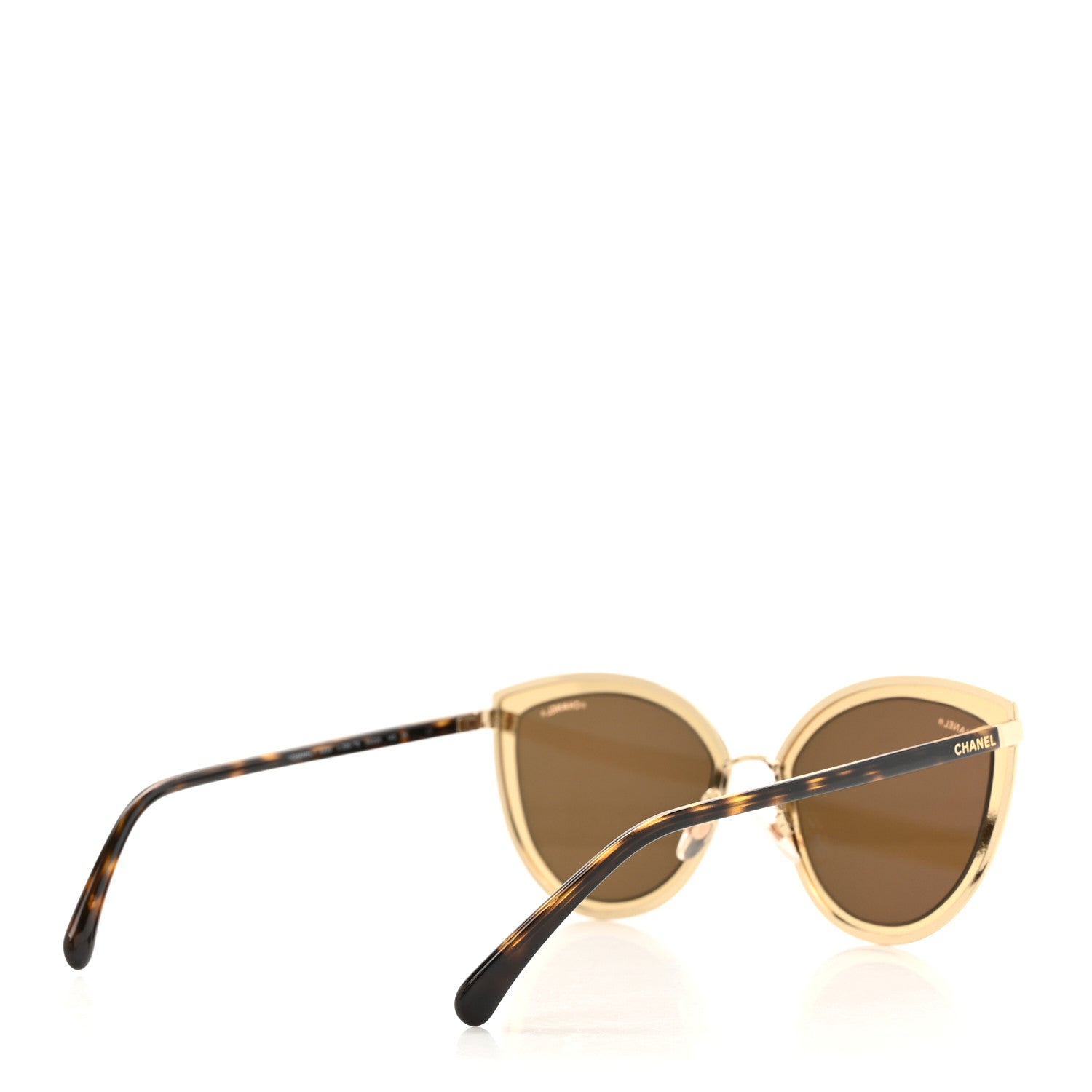 Metal Cat Eye Sunglasses 4222 Gold