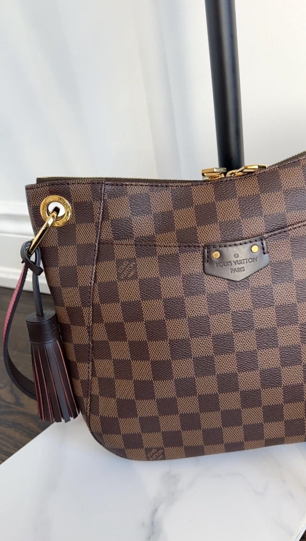 Louis Vuitton Damier Ebene Coated Canvas Southbank Crossbody Messenger Bag