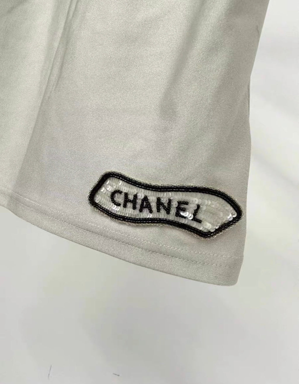 Chanel gray workout top and pant size 34