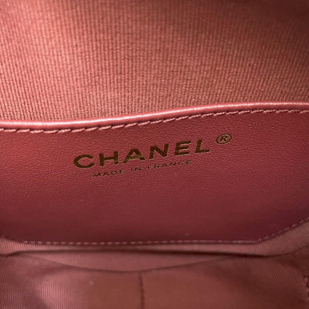 Chanel Large Heart Bag In Black Quilted Lambskin Leather