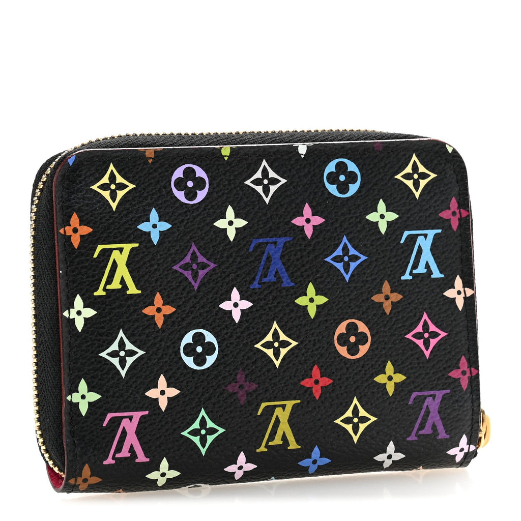 Monogram Multicolor Zippy Coin Purse Black Grenade