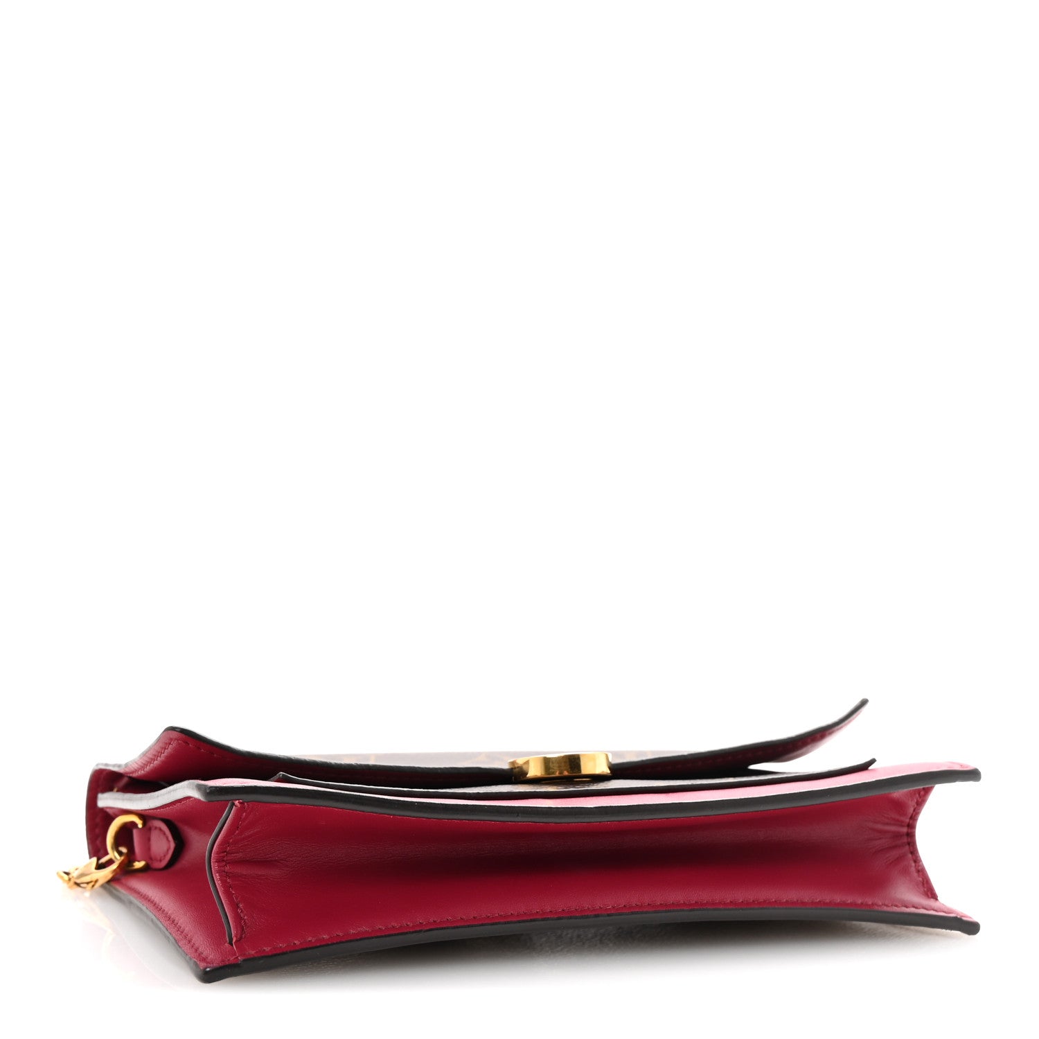 Monogram Flore Chain Wallet Fuchsia