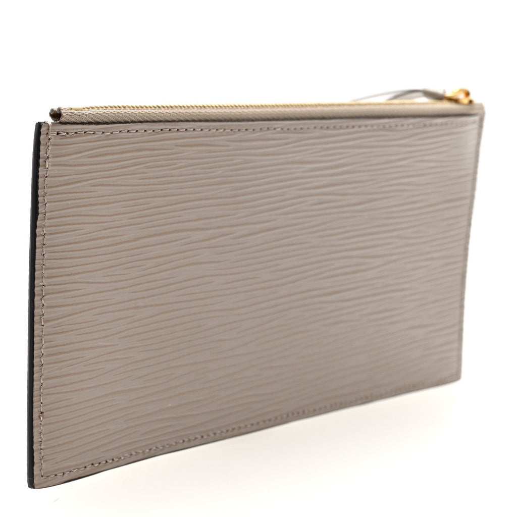 Epi Felicie Chain Wallet Zippered Insert Galet
