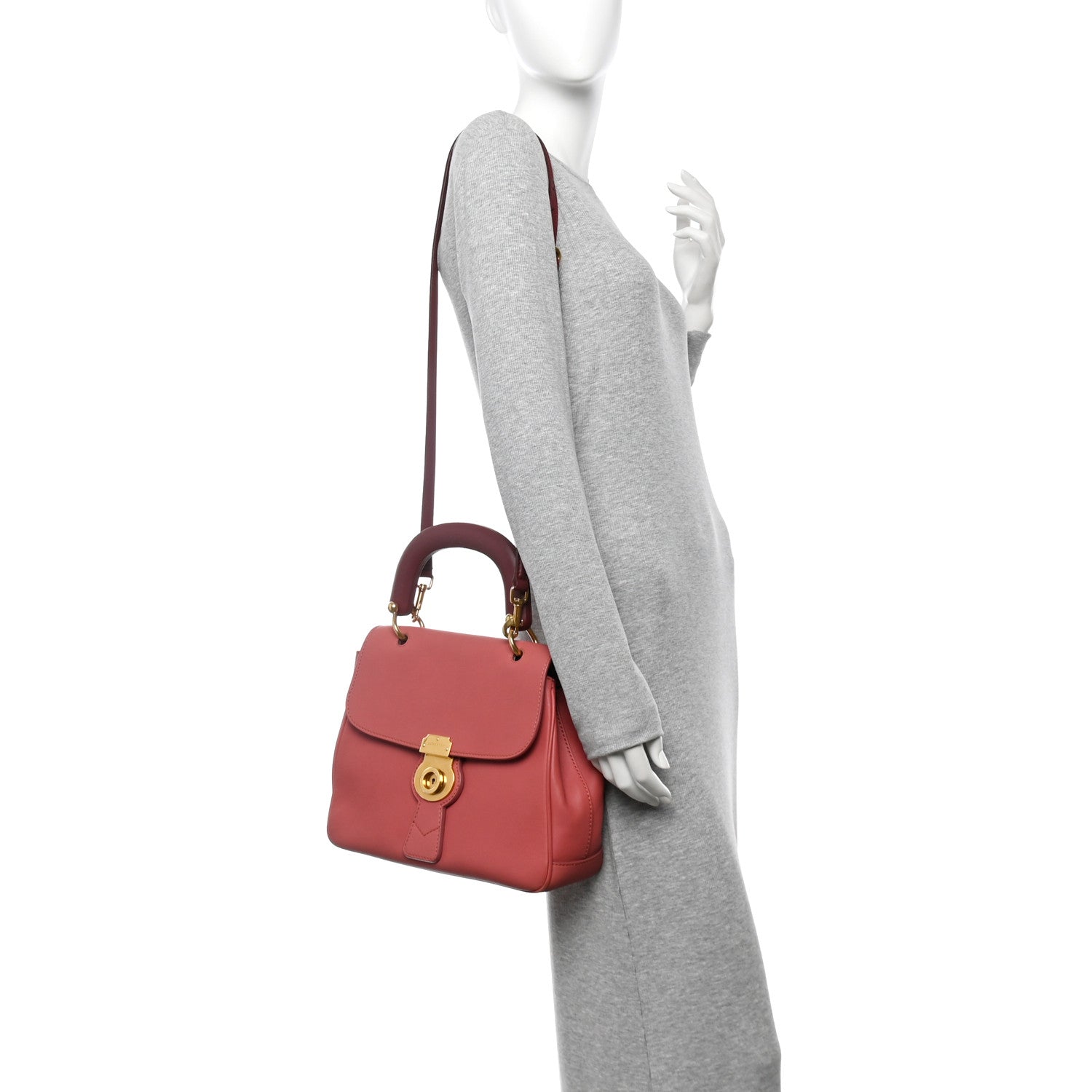 Trench Calfskin Medium DK88 Top Handle Bag Blossom Pink