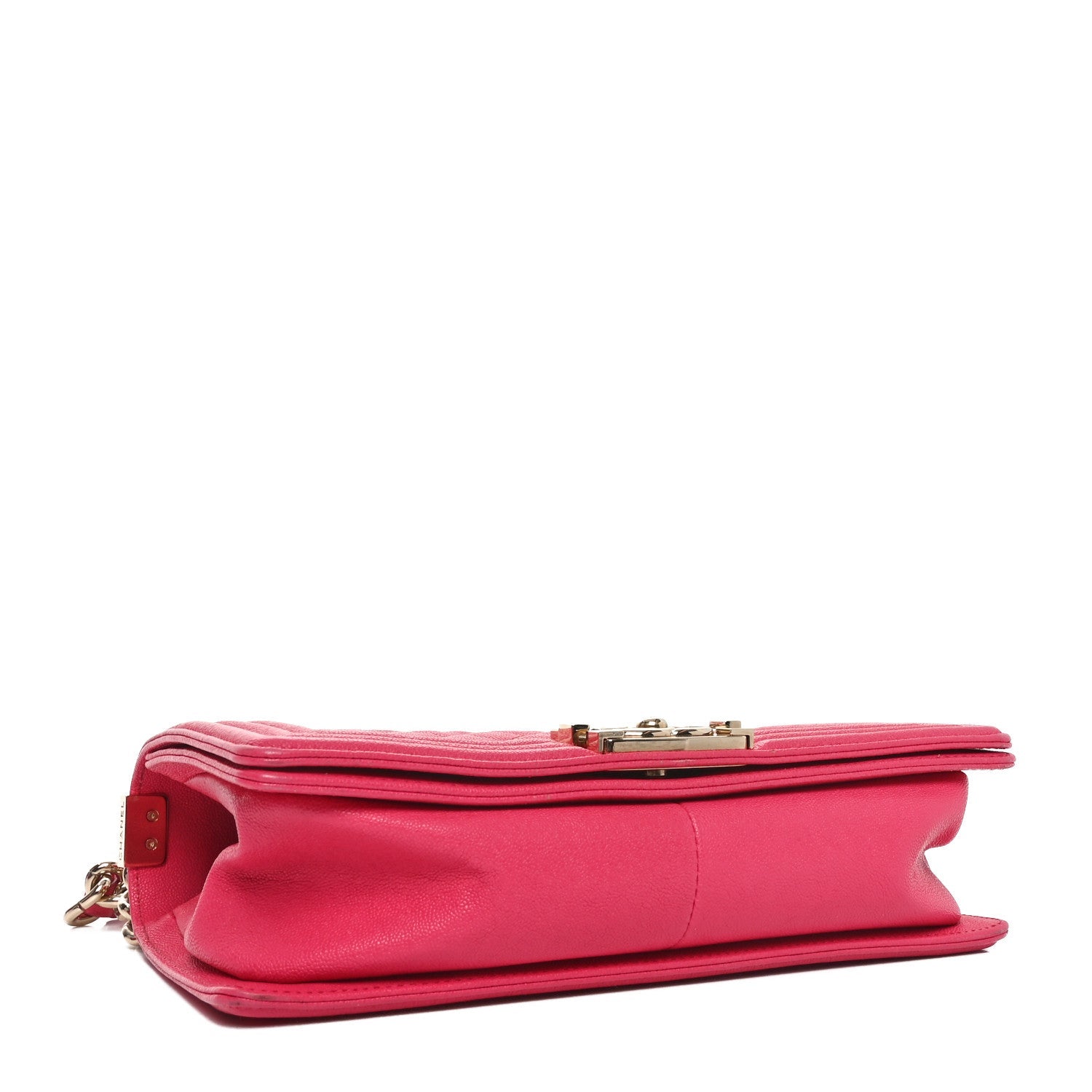 Caviar Quilted Medium Boy Flap Dark Pink