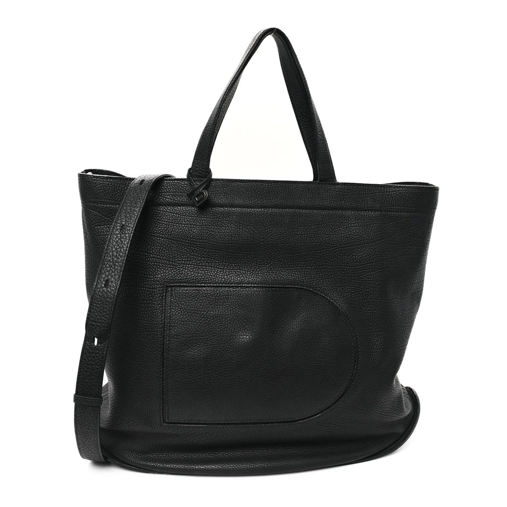 Grained Calfskin Le Pin Tote Black