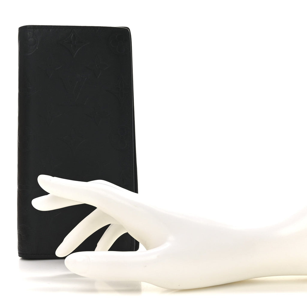 Calfskin Monogram Shadow Brazza Wallet Black