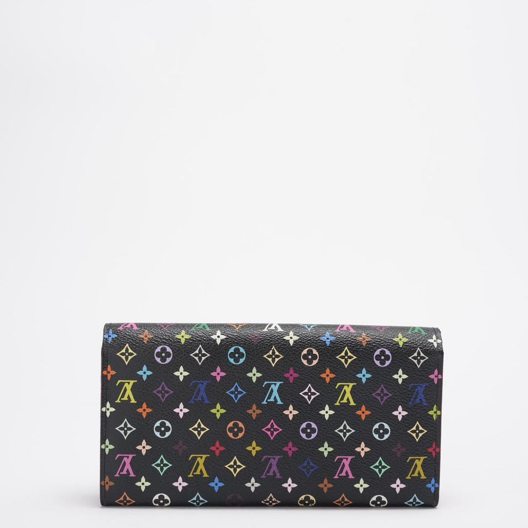 Louis Vuitton Monogram Multicolor Sarah Long Wallet Gold Hardware Limited Edition
