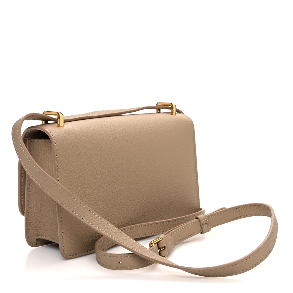 Grainy Calfskin Small TB Bag Rose Beige