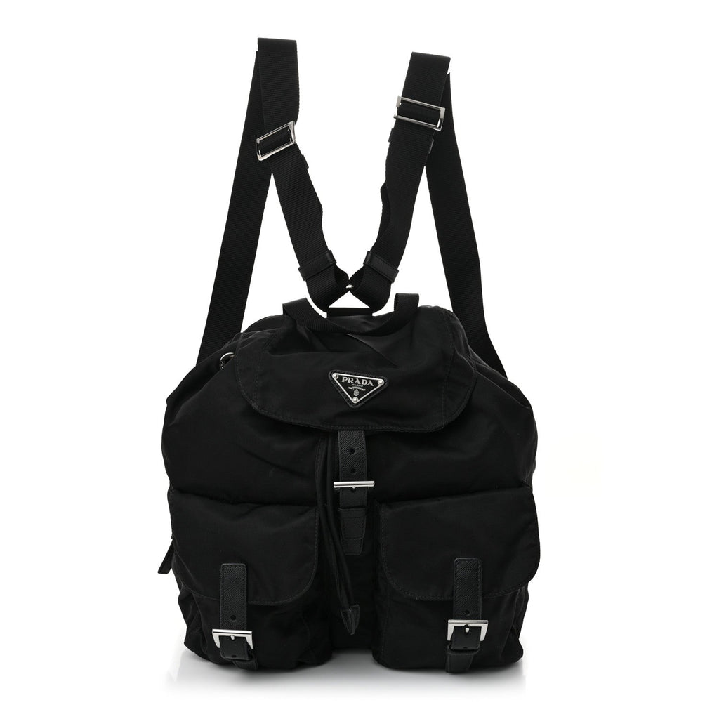 Nylon Vela Medium Backpack Black