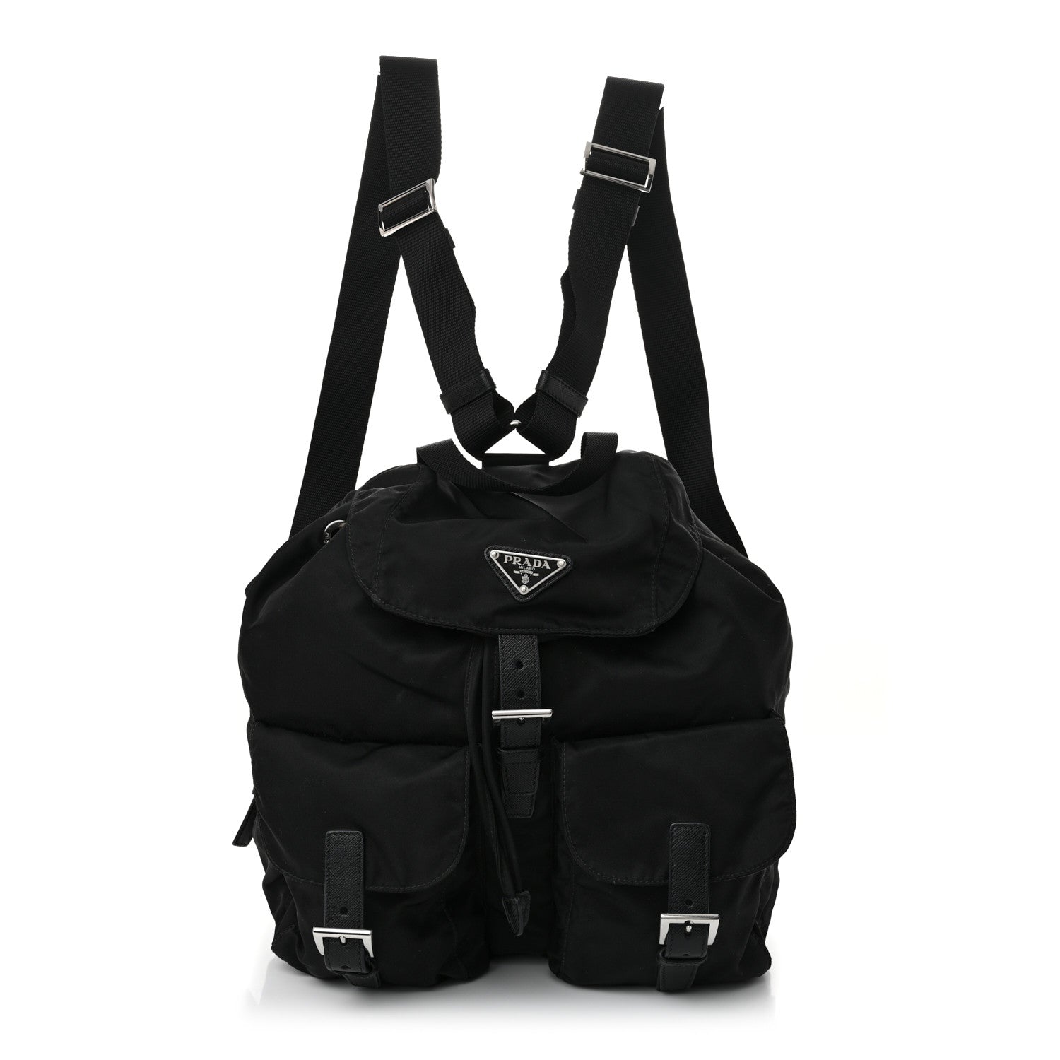 Nylon Vela Medium Backpack Black