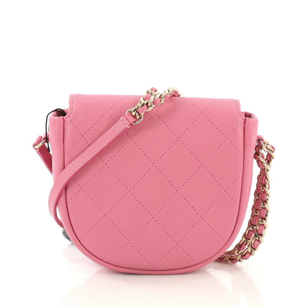 Casual Trip Messenger Bag Quilted Lambskin Mini