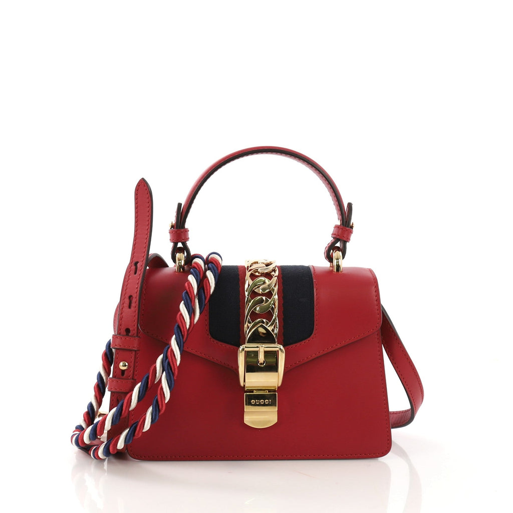 Sylvie Top Handle Bag Leather Mini