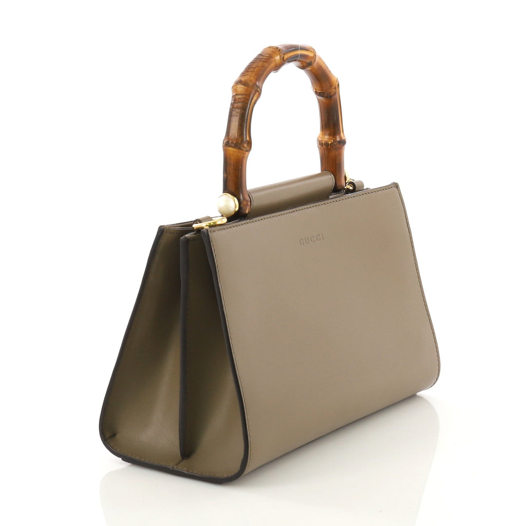 Nymphaea Top Handle Bag Leather Mini