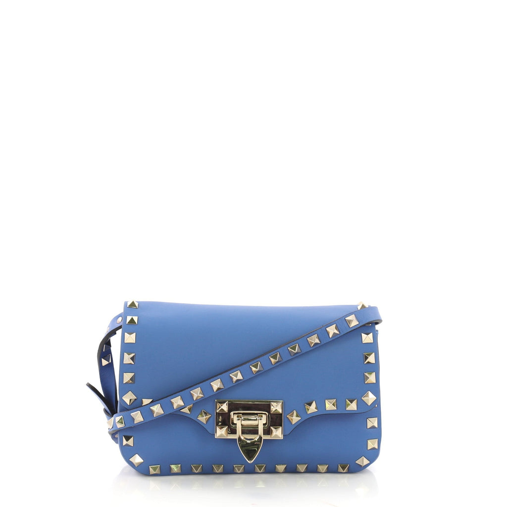 Rockstud Flip Lock Flap Bag Leather Mini