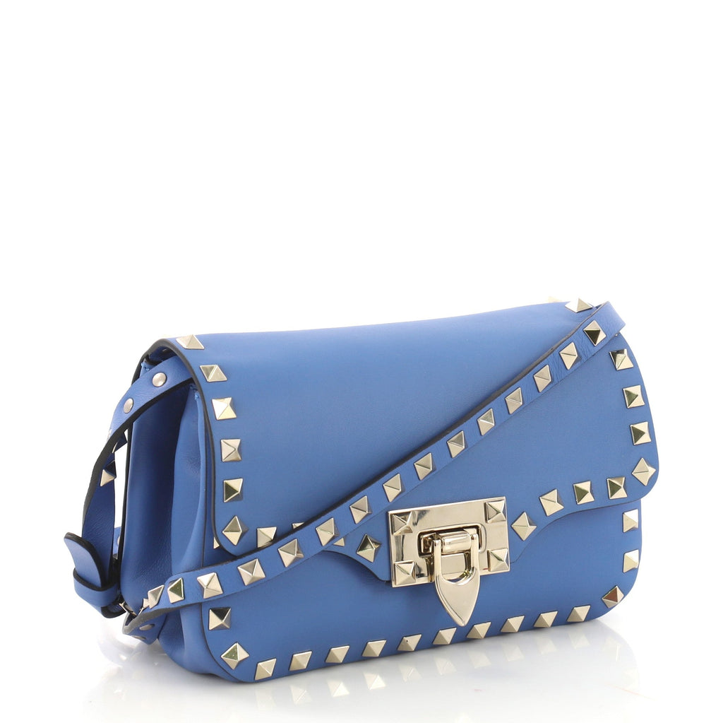 Rockstud Flip Lock Flap Bag Leather Mini