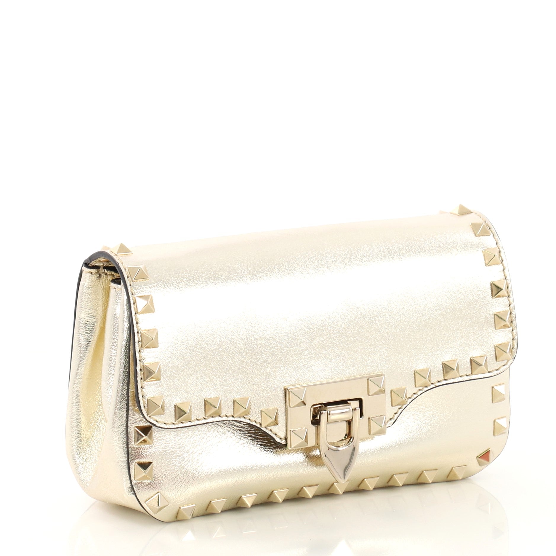 Rockstud Flip Lock Flap Bag Leather Mini