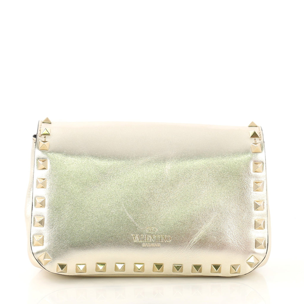 Rockstud Flip Lock Flap Bag Leather Mini