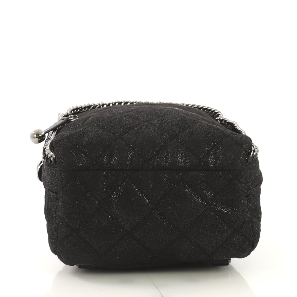 Falabella Front Zip Backpack Quilted Shaggy Deer Mini