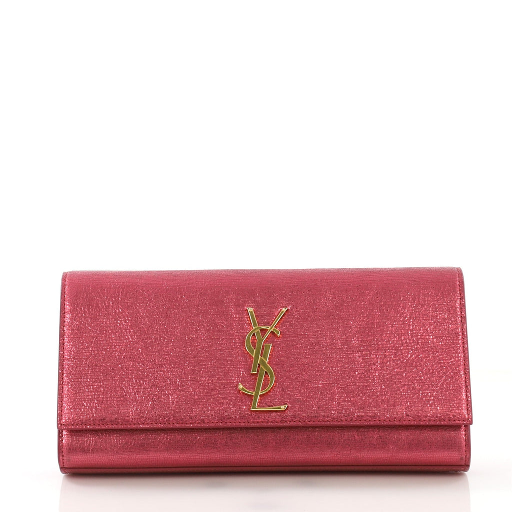 Classic Monogram Clutch Leather Long