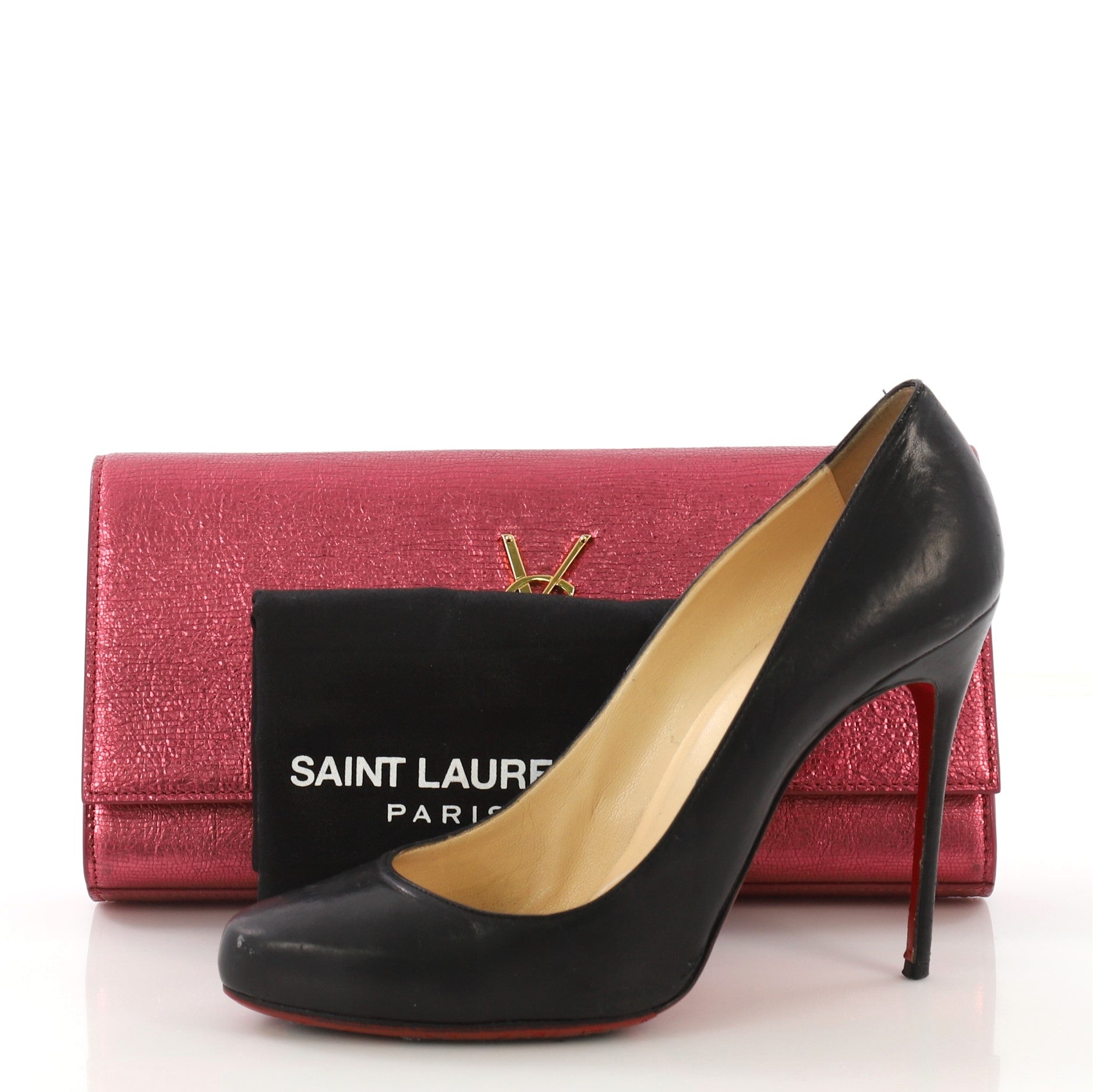 Classic Monogram Clutch Leather Long
