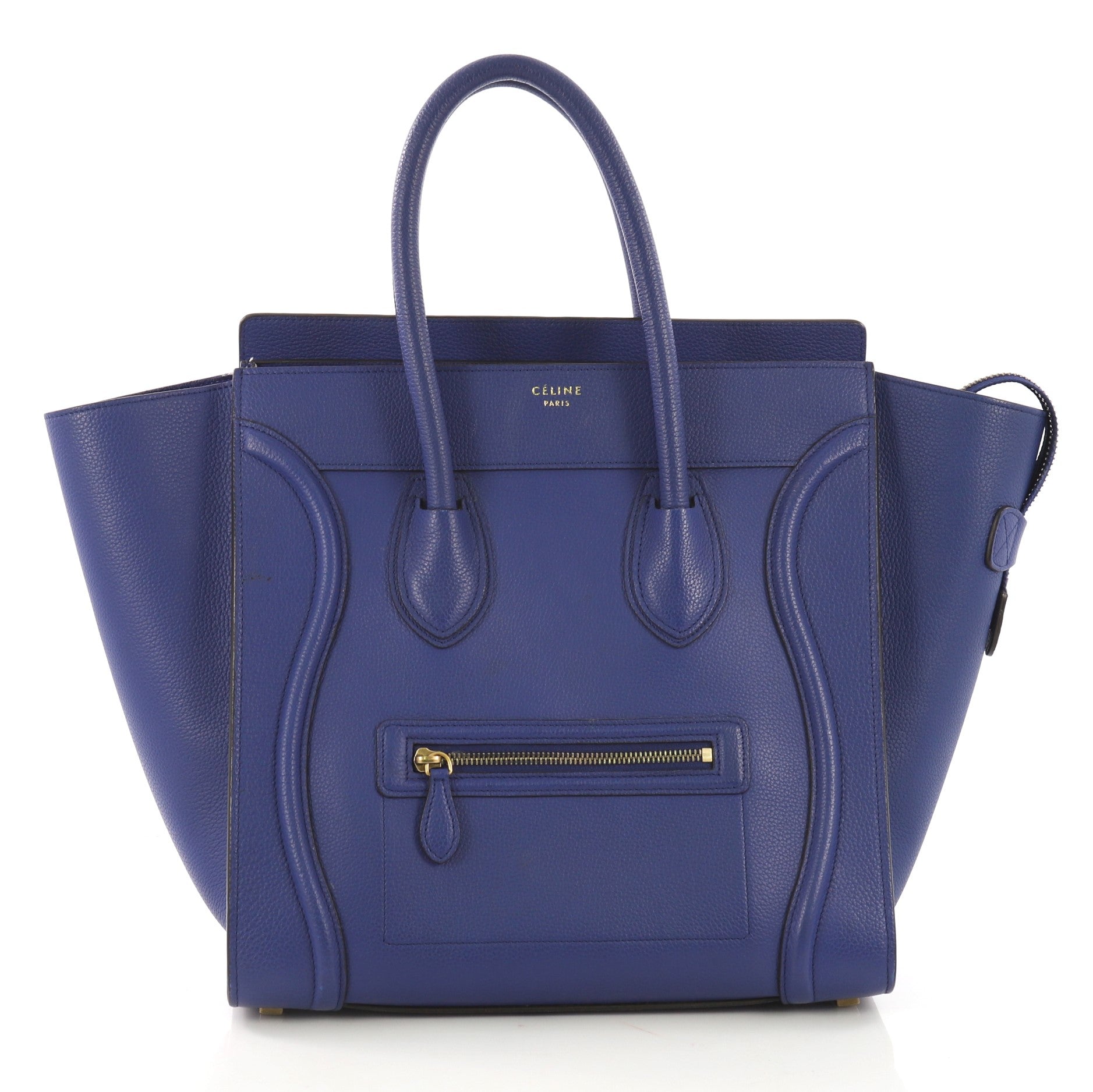 Luggage Handbag Grainy Leather Mini
