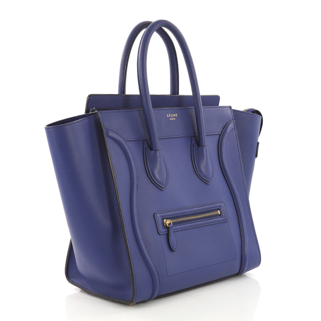 Luggage Handbag Grainy Leather Mini