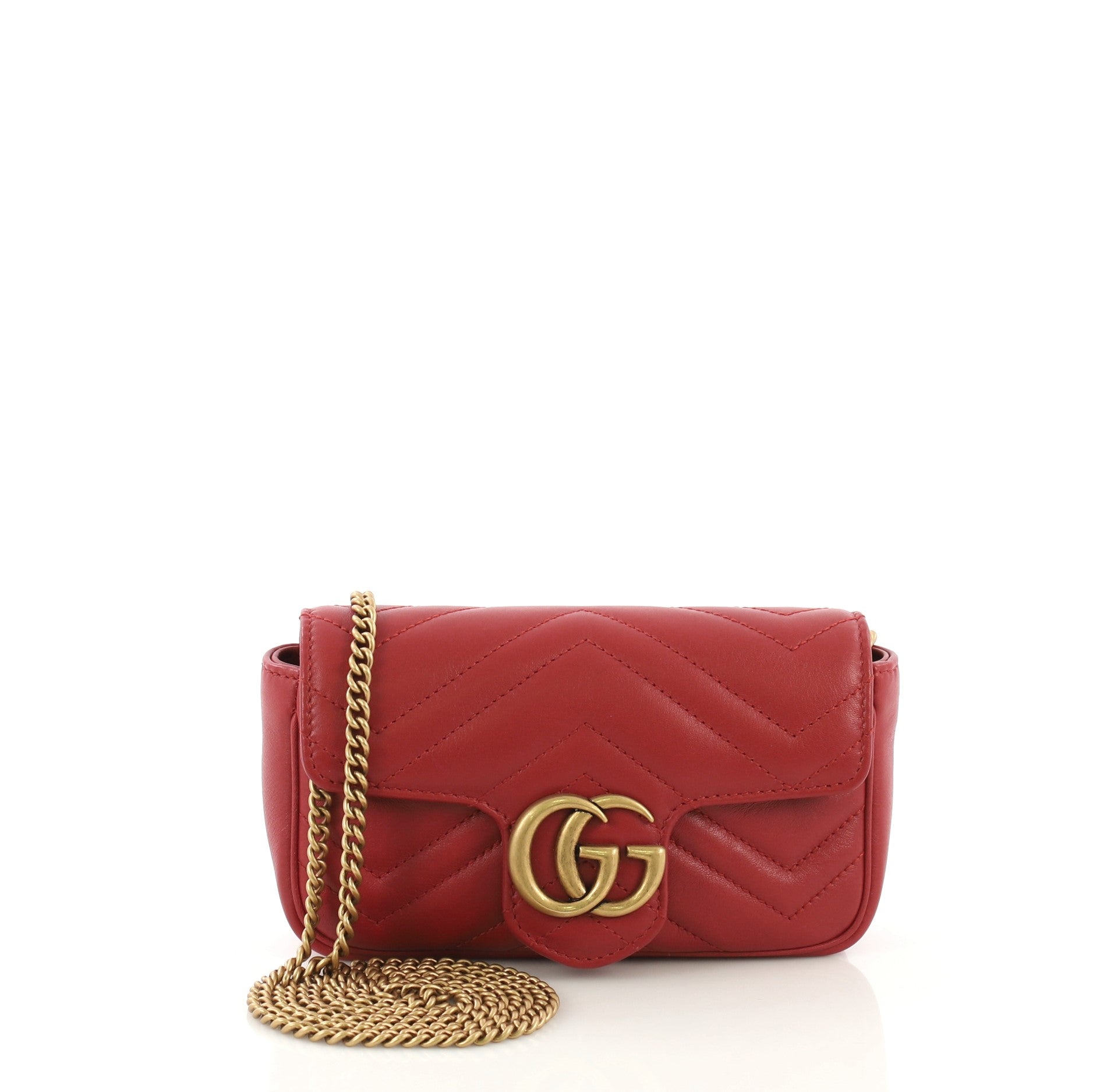 GG Marmont Flap Bag Matelasse Leather Super Mini
