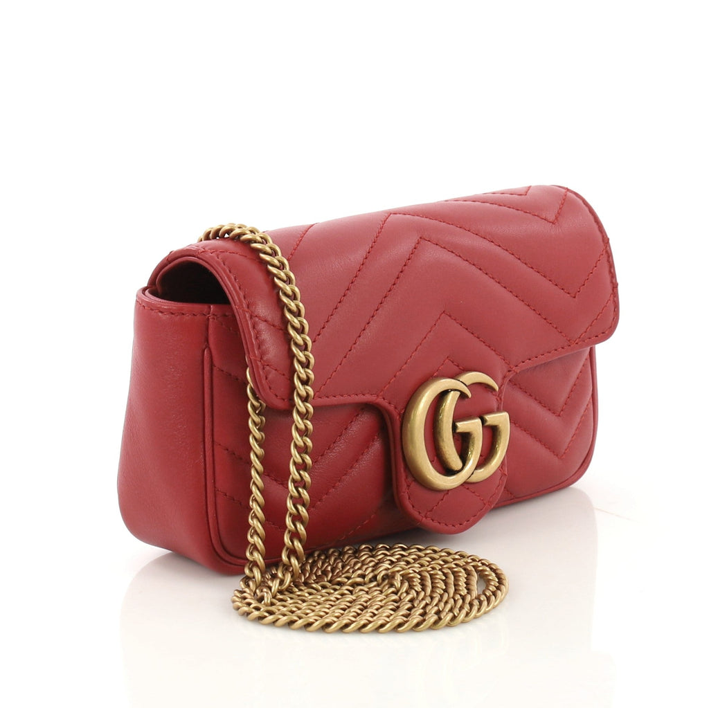 GG Marmont Flap Bag Matelasse Leather Super Mini